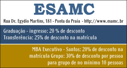 Associados e Dependentes tem desconto na Graduaçãoe Pós-Graduação ESAMC