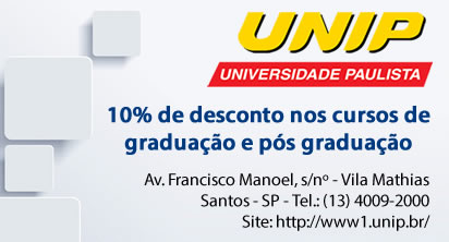 Associados e Dependentes tem desconto na Graduação e Pós-Graduação Unisanta